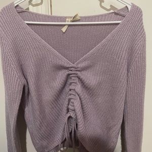 Tillys cinched lavender purple sweater